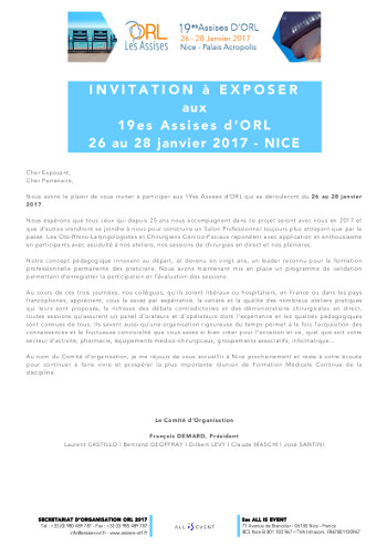 INVITATION À EXPOSER